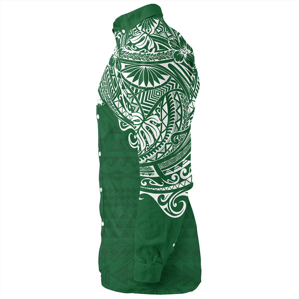 Hawaii Long Sleeve Shirt Molokai High School With Crest Style