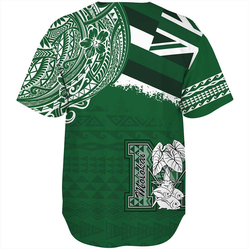 Hawaii Baseball Shirt Molokai High School With Crest Style