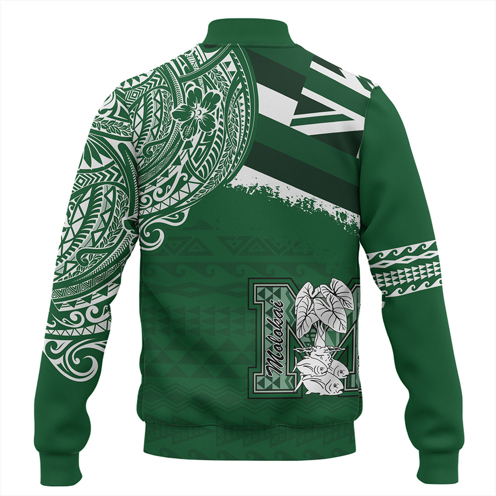 Hawaii Baseball Jacket Molokai High School With Crest Style
