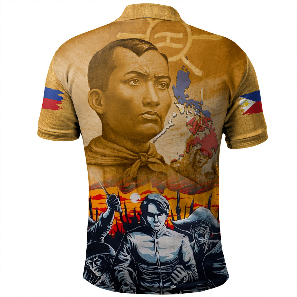 Philippines Filipinos Polo Shirt National Heroes Flag Eagle