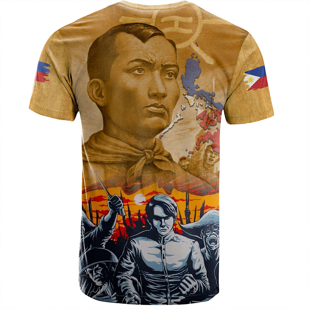 Philippines Filipinos T-Shirt National Heroes Flag Eagle