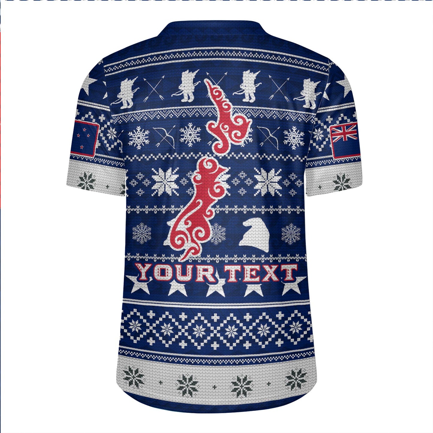New Zealand Rugby Jersey Custom Meri Kirihimete Ugly Christmas Gnome Packing Out a Unicorn