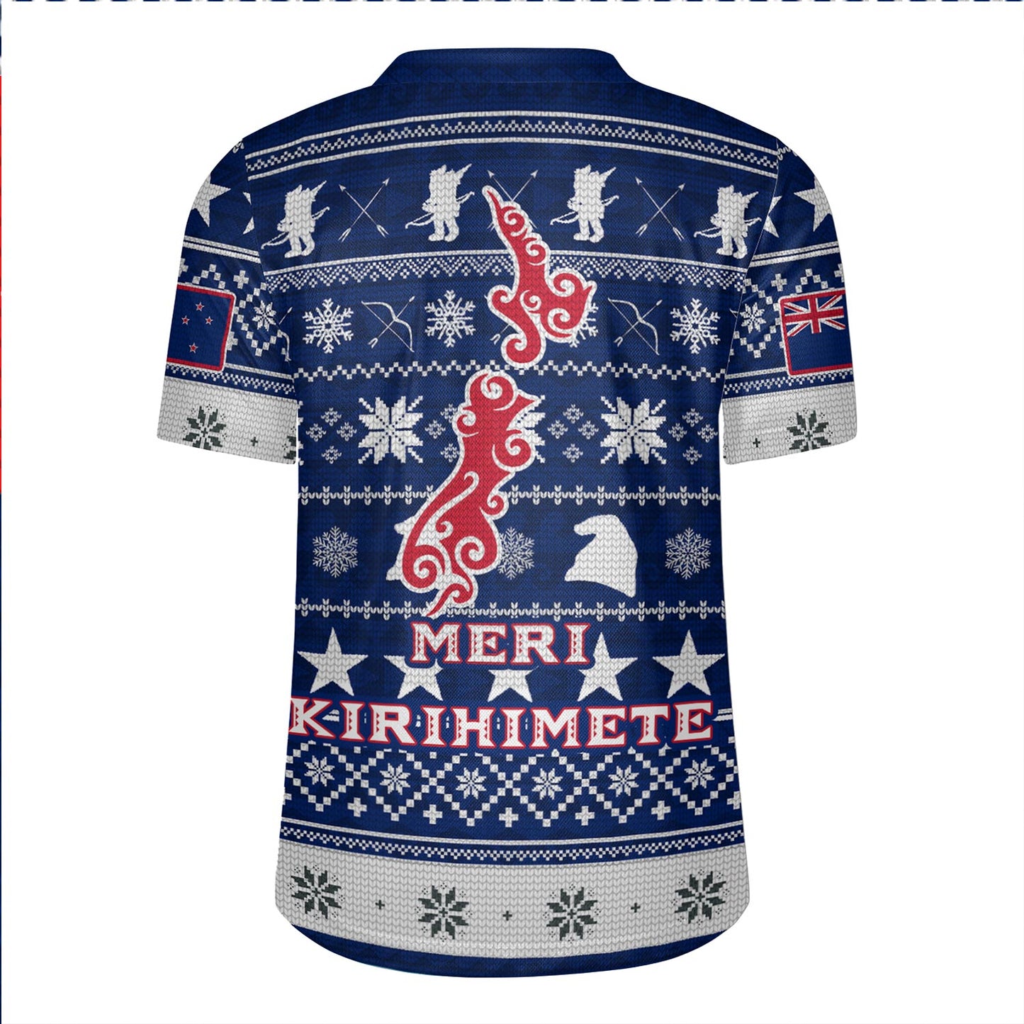New Zealand Rugby Jersey Custom Meri Kirihimete Ugly Christmas Gnome Packing Out a Unicorn