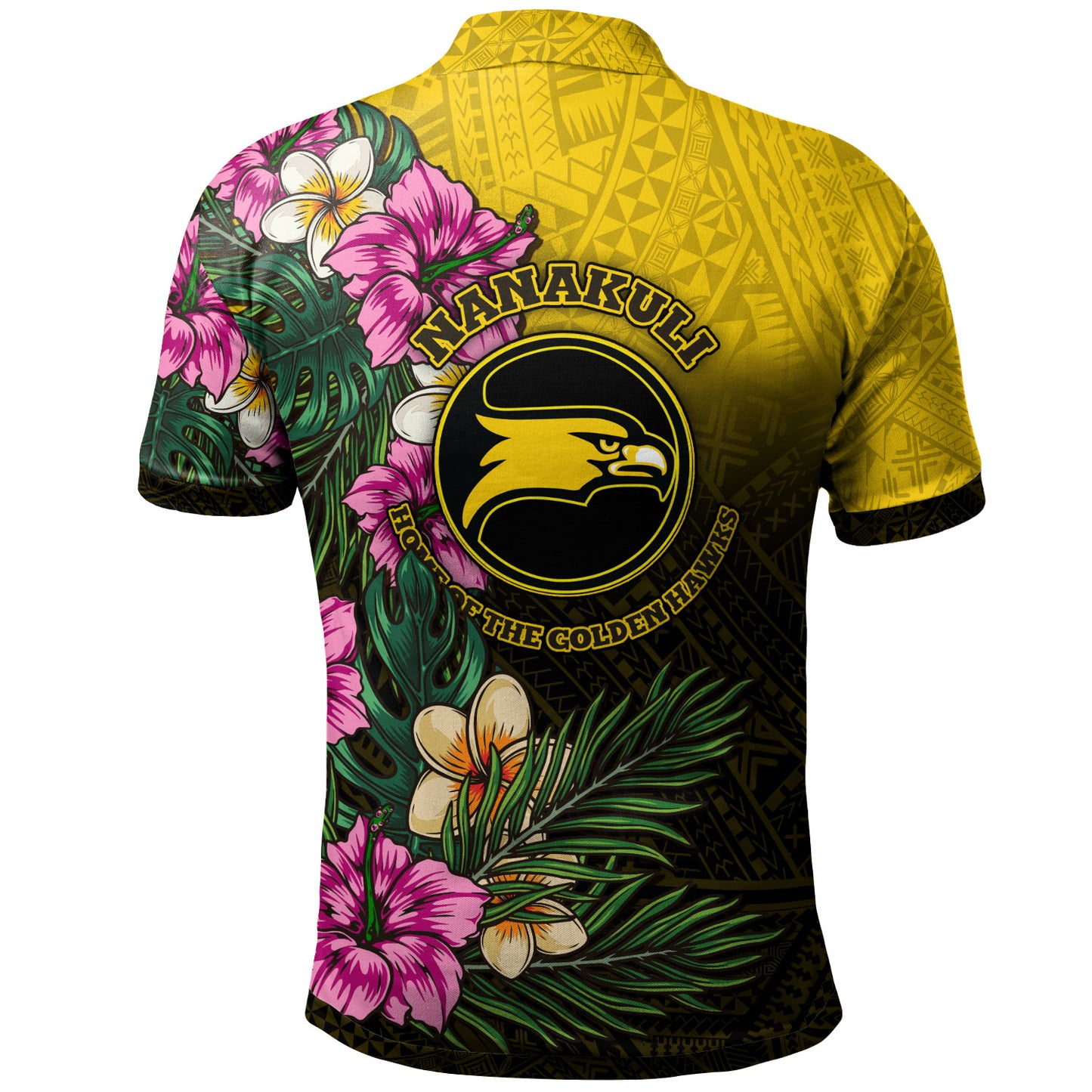 Hawaii Custom Personalised Polo Shirt - Nanakuli High and Intermediate School Hawaiian Tropical Flowers
