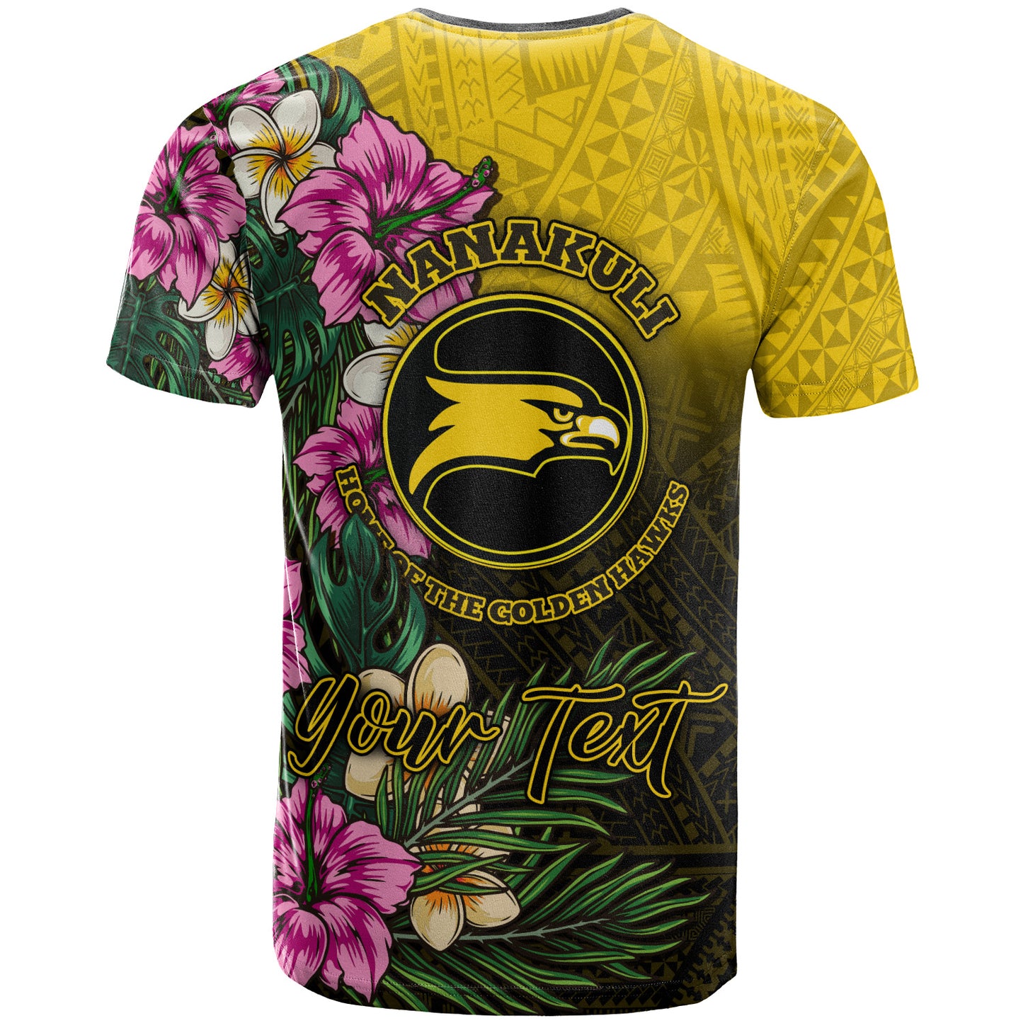 Hawaii Custom Personalised T-Shirt - Nanakuli High and Intermediate School Hawaiian Tropical Flowers