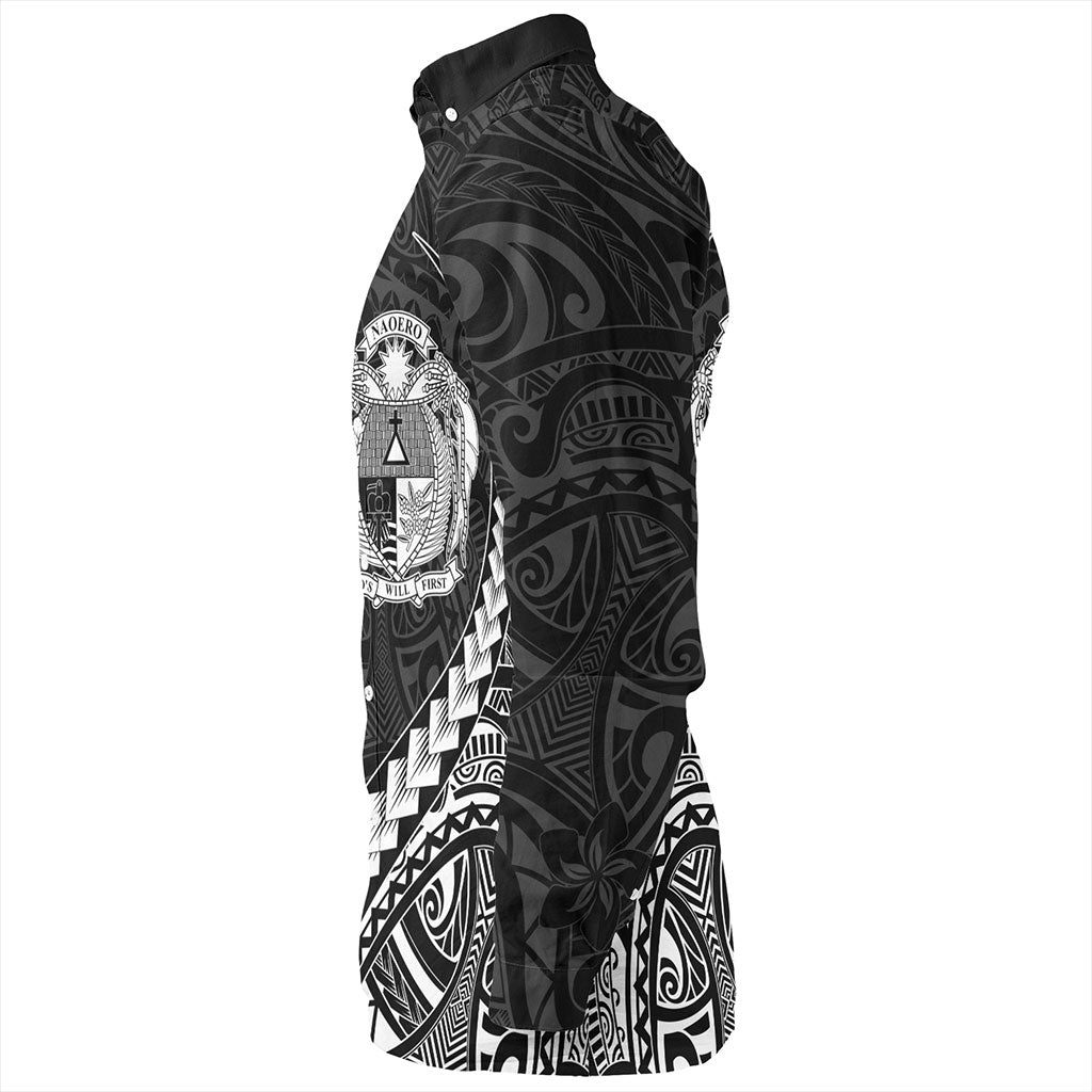 Nauru Long Sleeve Shirt Tribal Micronesian Coat Of Arms