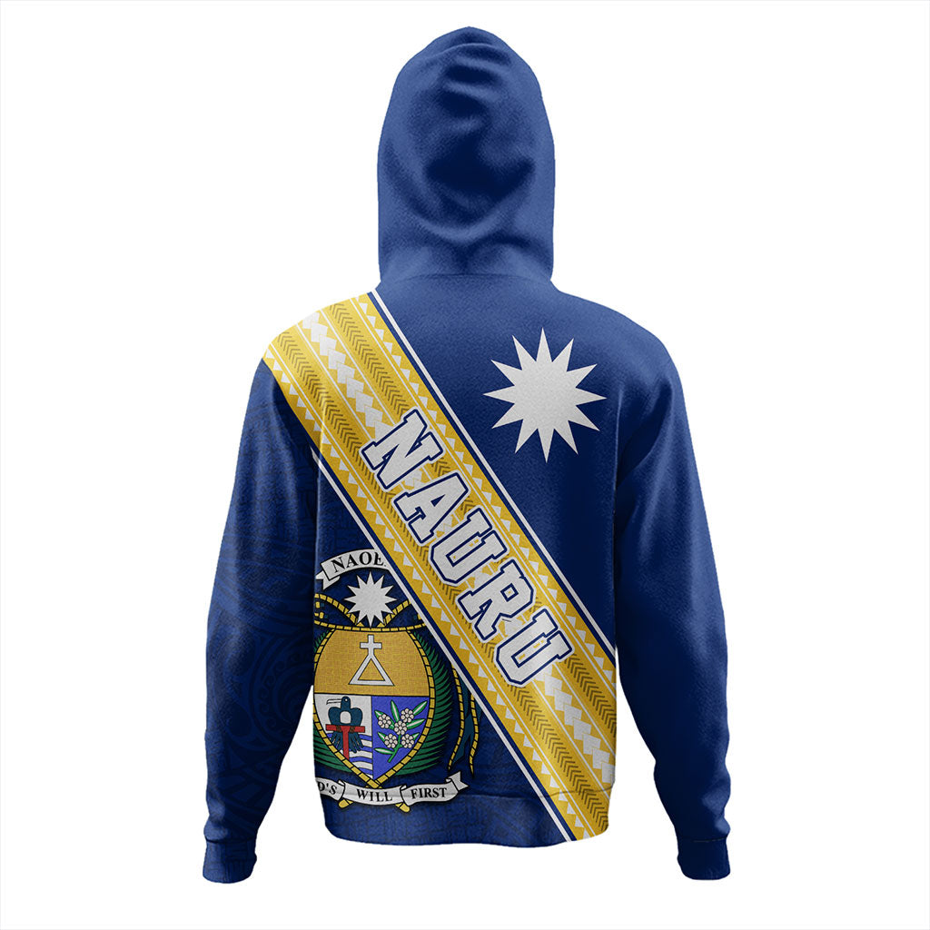 Nauru Hoodie Flag And Coat Of Arms