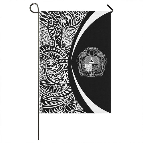Nauru Garden Flag Lauhala Circle White