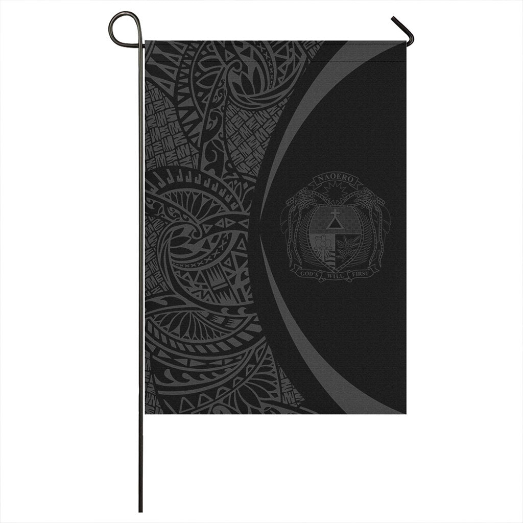 Nauru Garden Flag Lauhala Circle Grey