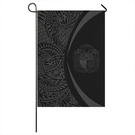 Nauru Garden Flag Lauhala Circle Grey