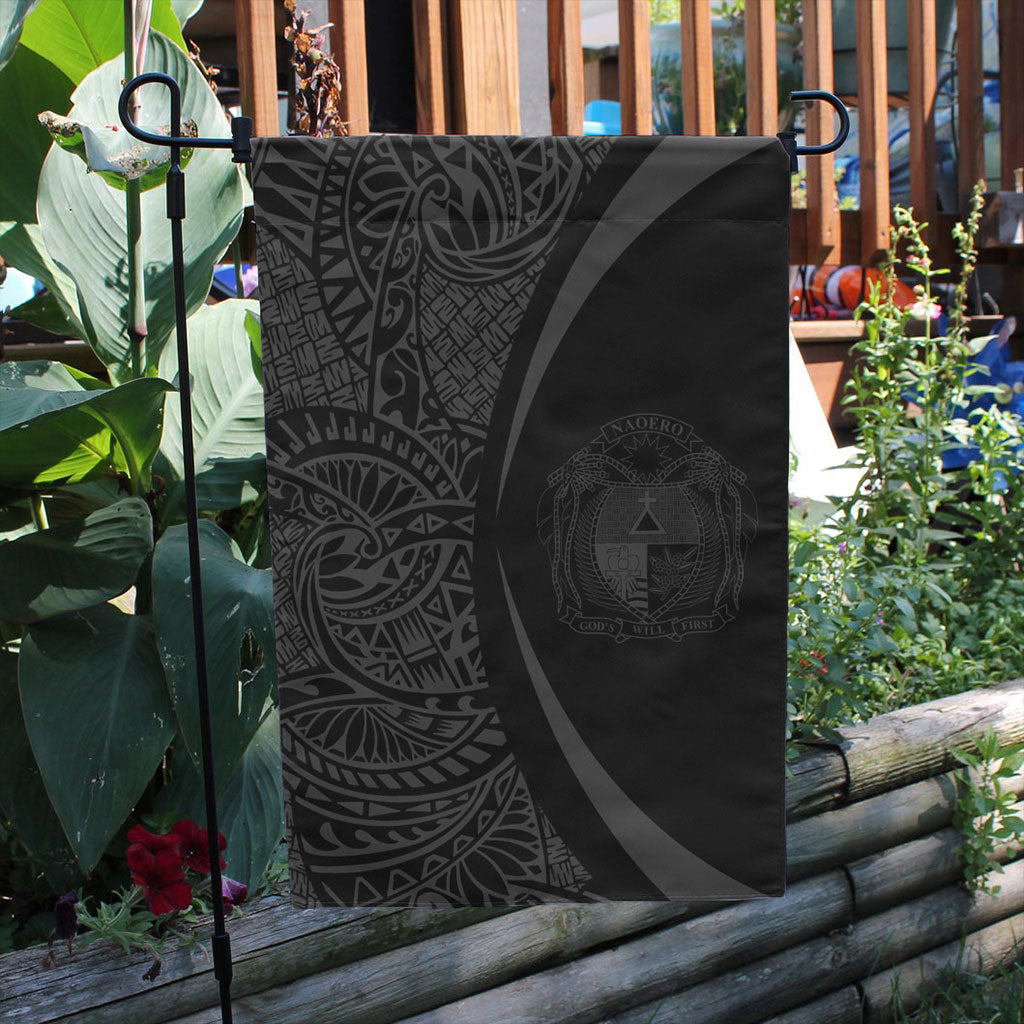 Nauru Garden Flag Lauhala Circle Grey