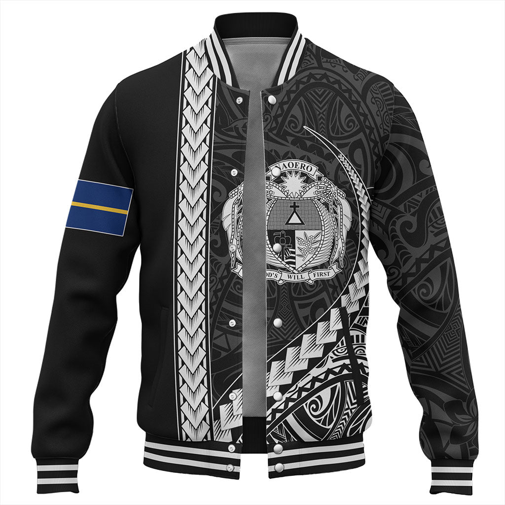 Nauru Baseball Jacket Tribal Micronesian Coat Of Arms