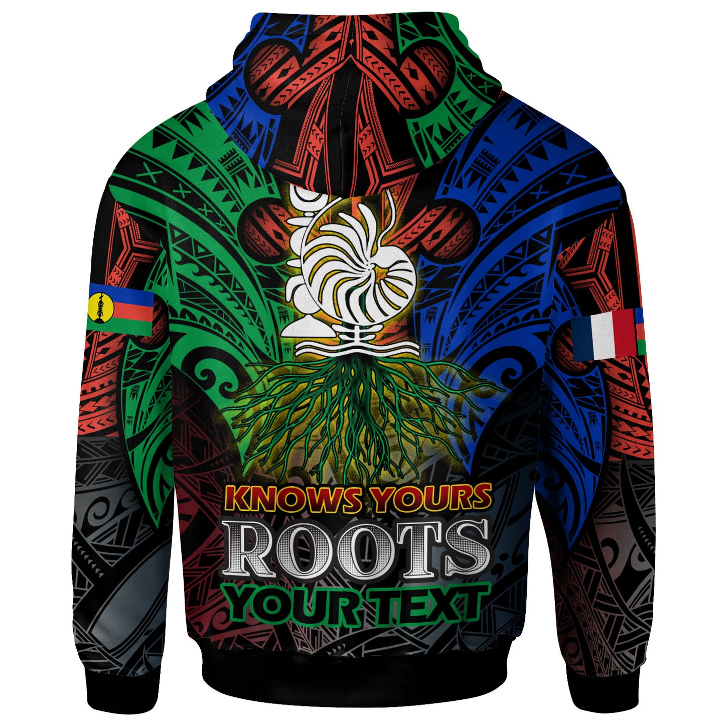 New Caledonia Hoodie - Custom New Caledonia KNOWS YOURS ROOTS Hoodie