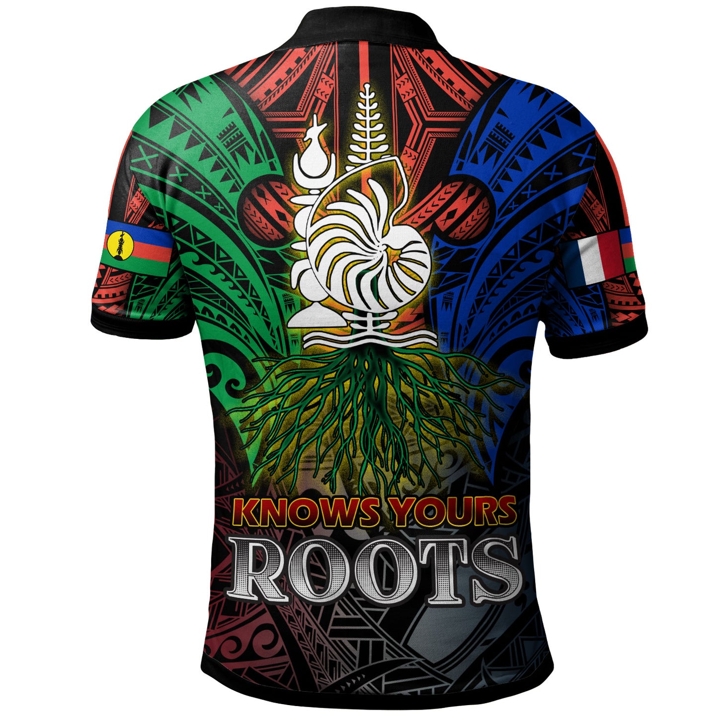 New Caledonia Polo Shirt - Custom New Caledonia KNOWS YOURS ROOTS Polo Shirt