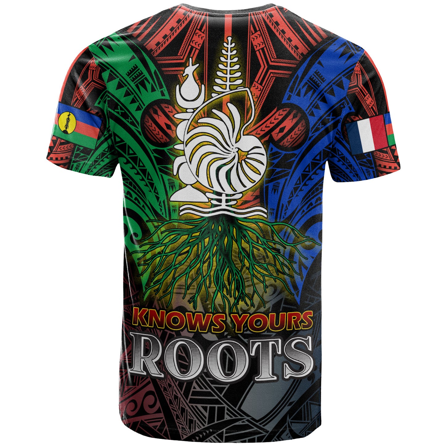 New Caledonia T-Shirt - Custom New Caledonia KNOWS YOURS ROOTS T-Shirt