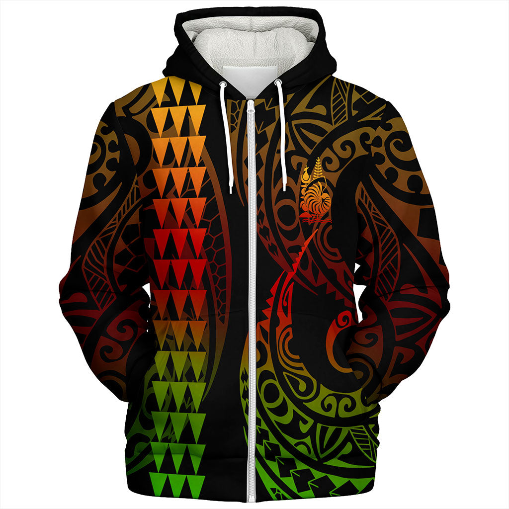 New Caledonia Sherpa Hoodie Kakau Style