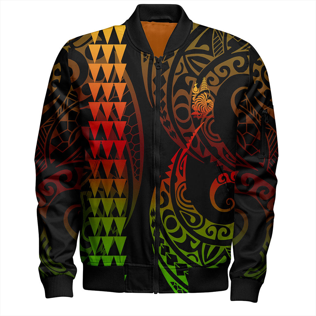 New Caledonia Bomber Jacket Kakau Style