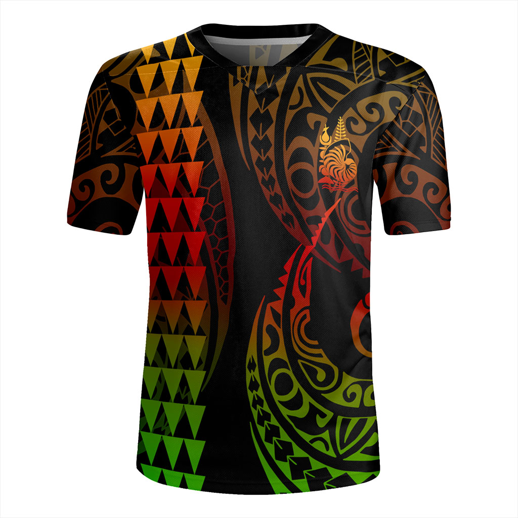 New Caledonia Rugby Jersey Kakau Style