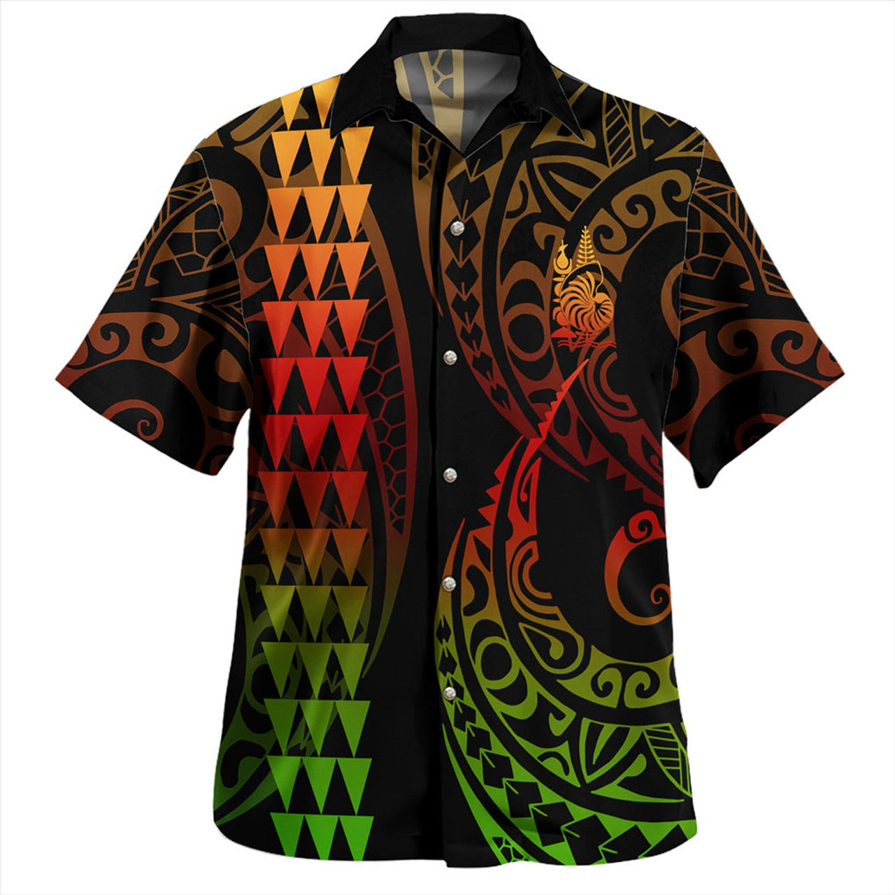 New Caledonia Combo Short Sleeve Dress And Shirt Kakau Style Reggae