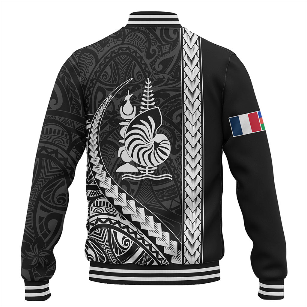 New Caledonia Baseball Jacket Tribal Melanesian Coat Of Arms