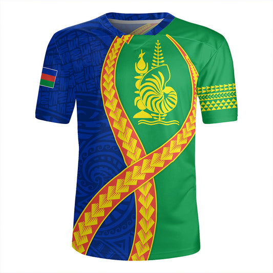 New Caledonia Rugby Jersey Tribal Polynesian In My Heart