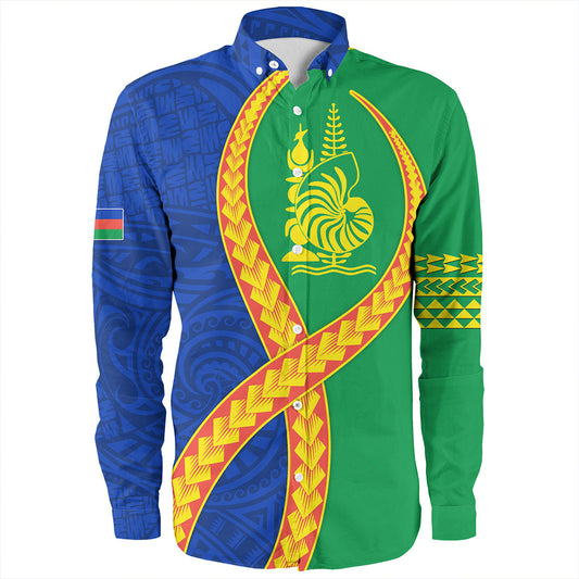 New Caledonia Long Sleeve Shirt Tribal Polynesian In My Heart