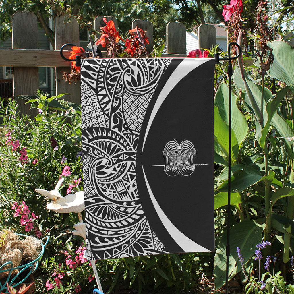 Papua New Guinea Garden Flag Lauhala Circle White
