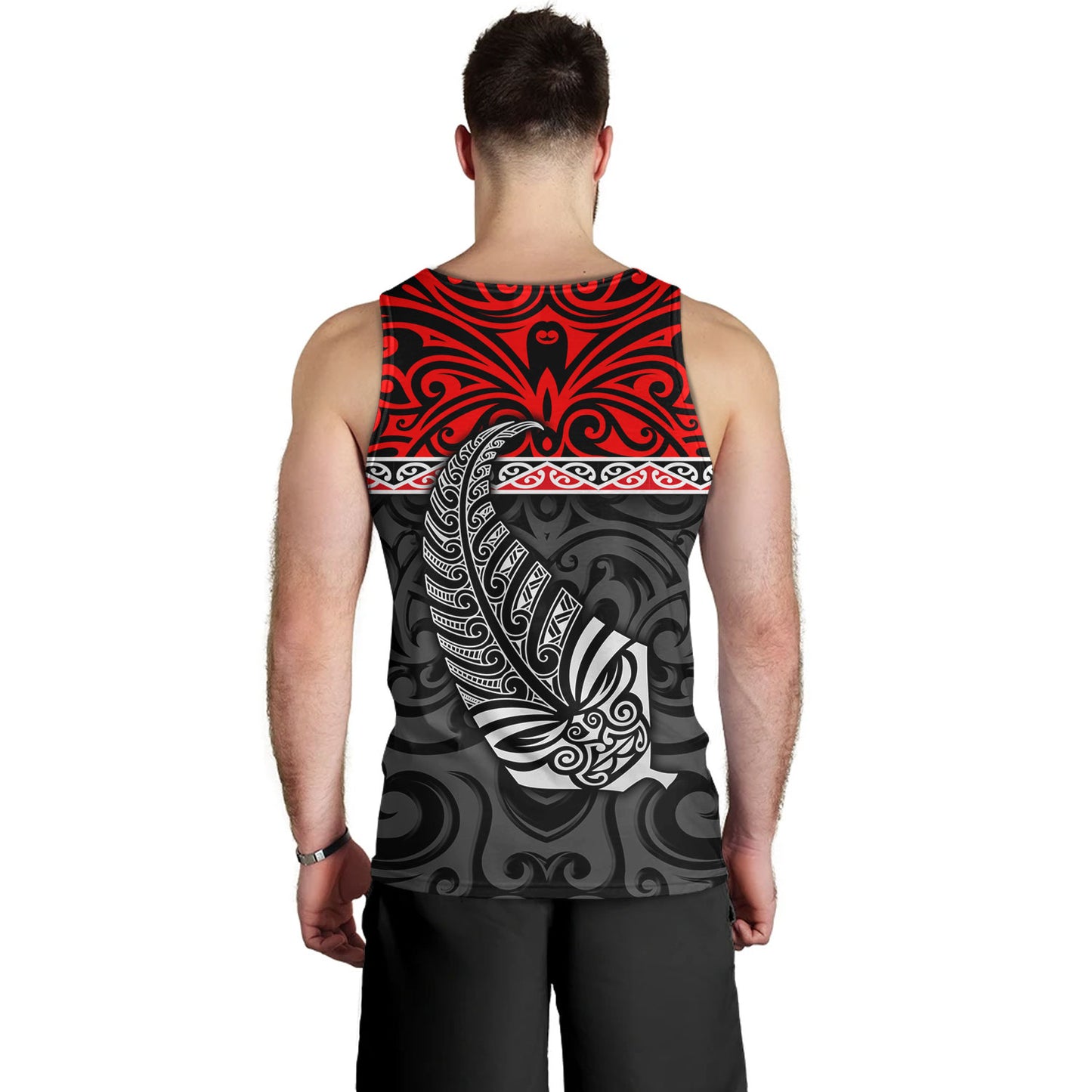 New Zealand Custom Personalised Tank Top Aotearoa Kowhaiwhai Patterns