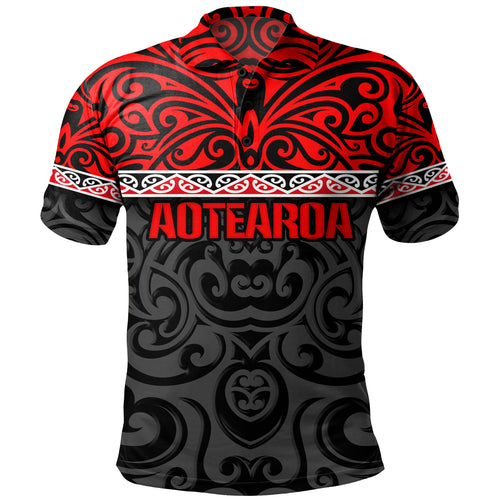 New Zealand Custom Personalised Polo Shirt Aotearoa Kowhaiwhai Patterns