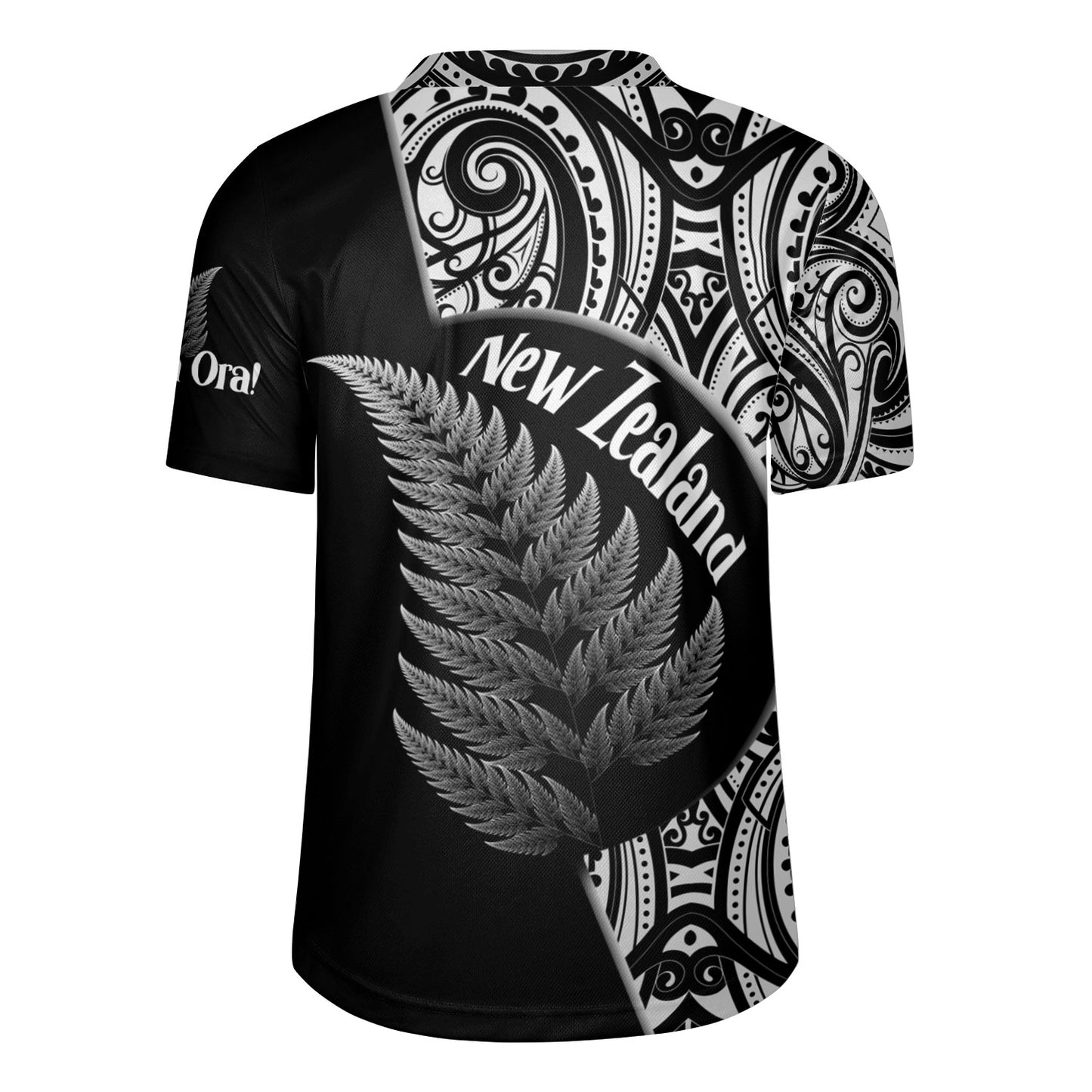 New Zealand Custom Personalised Rugby Jersey Kia Ora Silver Ferns Style