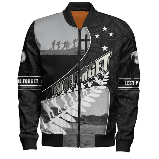 New Zealand Bomber Jacket Lest We Forget Anzac Bay Beach
