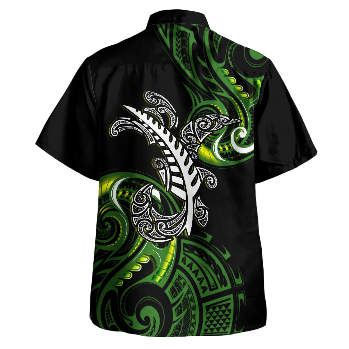 New Zealand Hawaiian Shirt - Aotearoa Silver Fern Maori Patterns