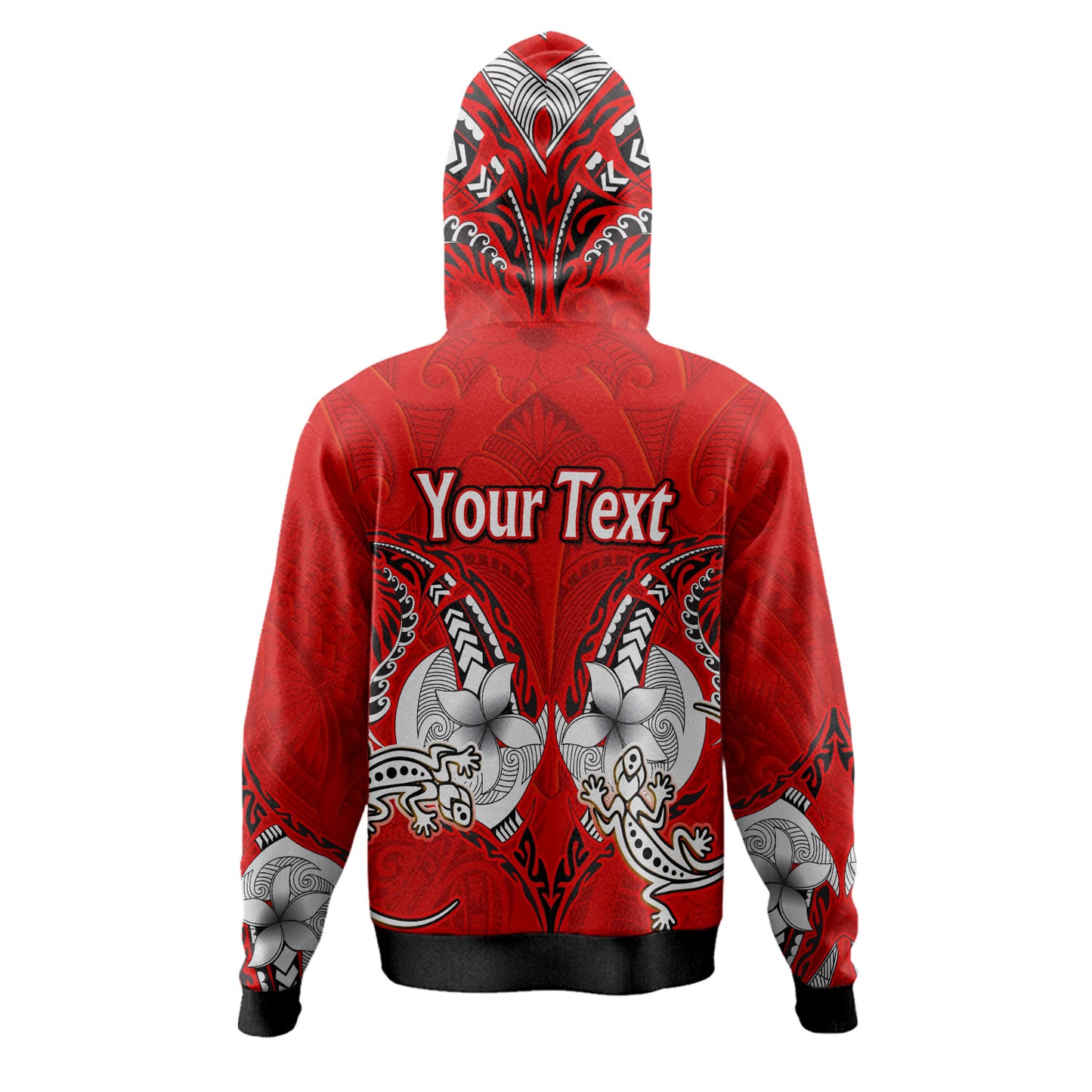 New Zealand Hoodie - Custom Waitangi Day Lizards Maori Patterns