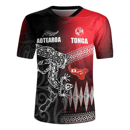 New Zealand Maori Aotearoa Tonga Rugby Jersey
