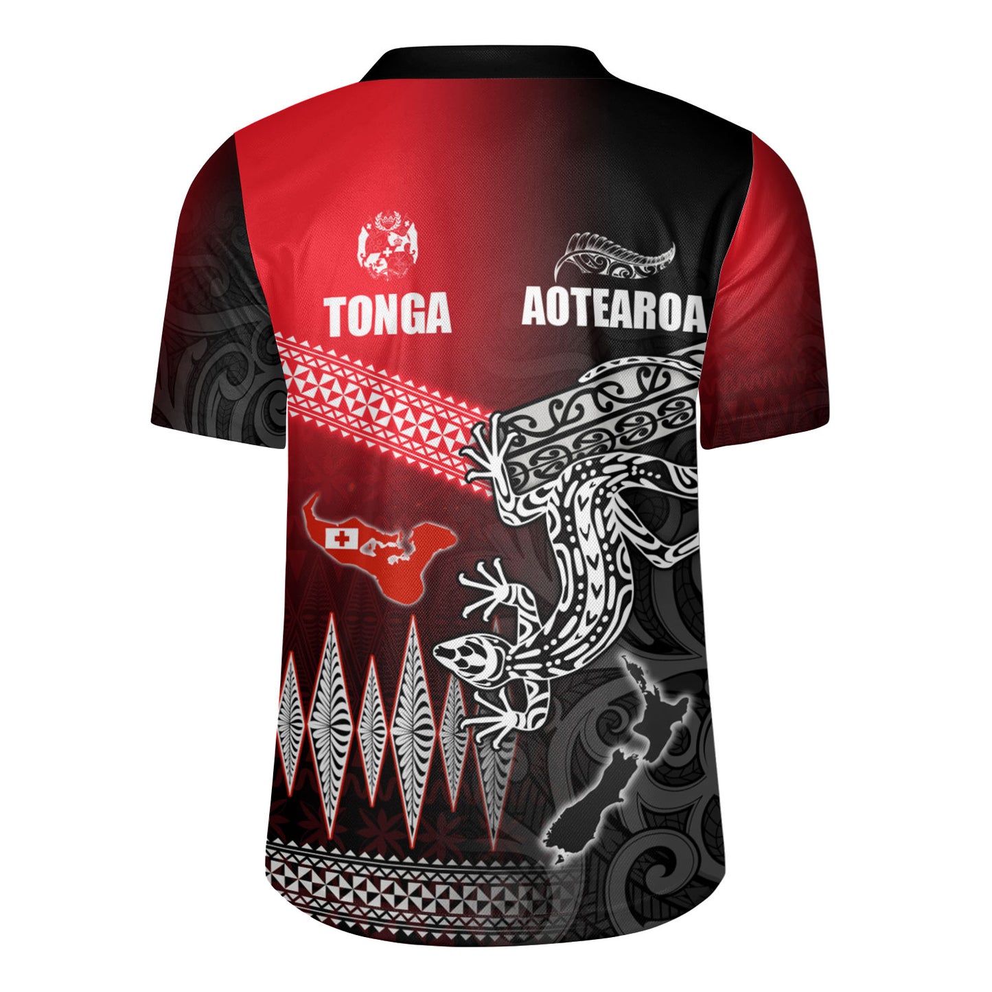 New Zealand Maori Aotearoa Tonga Rugby Jersey