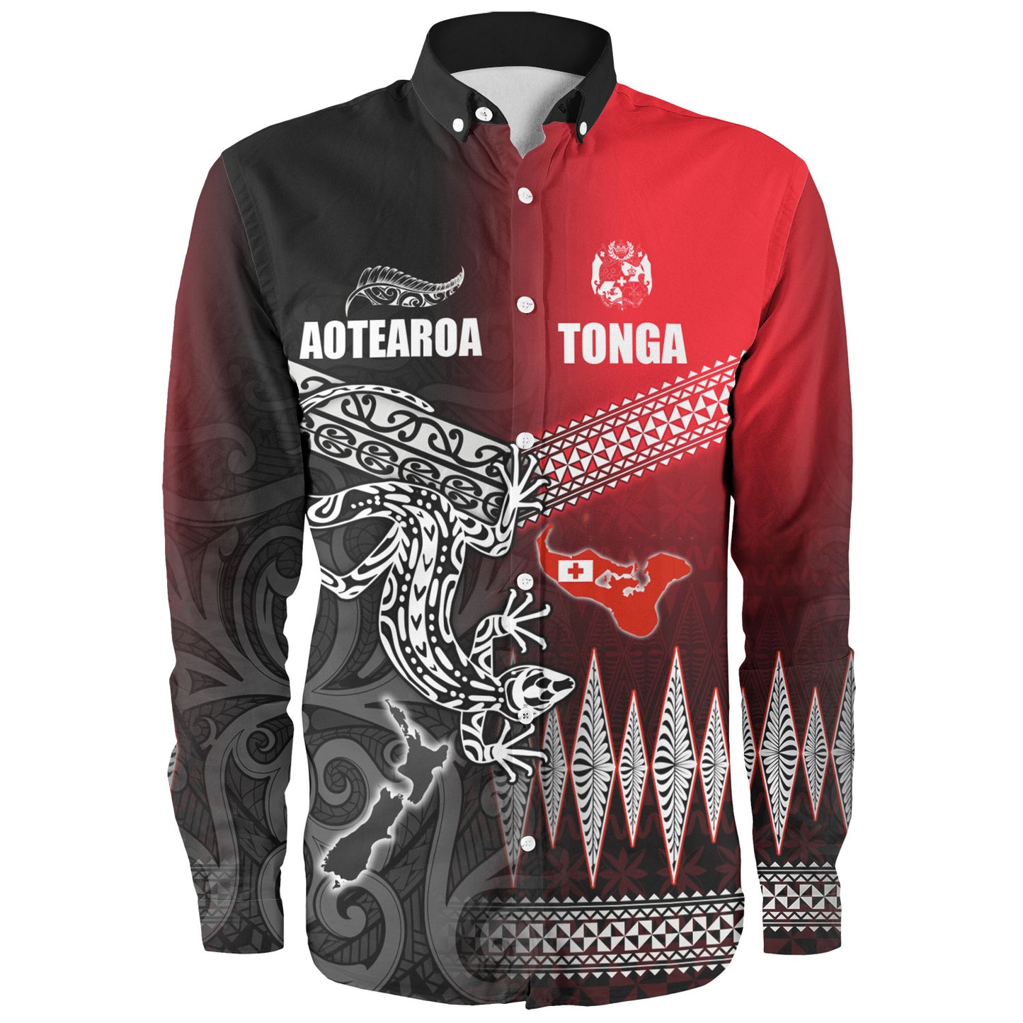 New Zealand Maori Aotearoa Tonga Long Sleeve Shirt