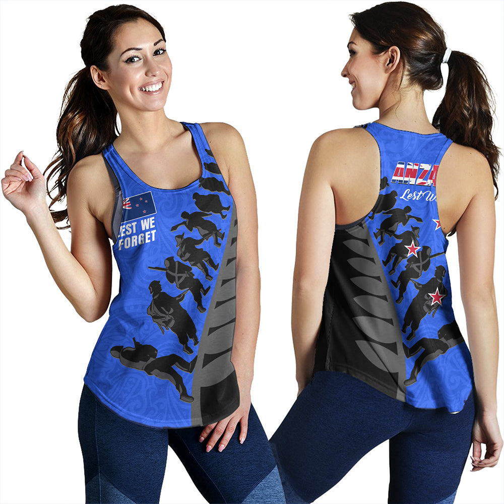 New Zealand Women Tank Maori Tribal Anzac Day Lest We Forget