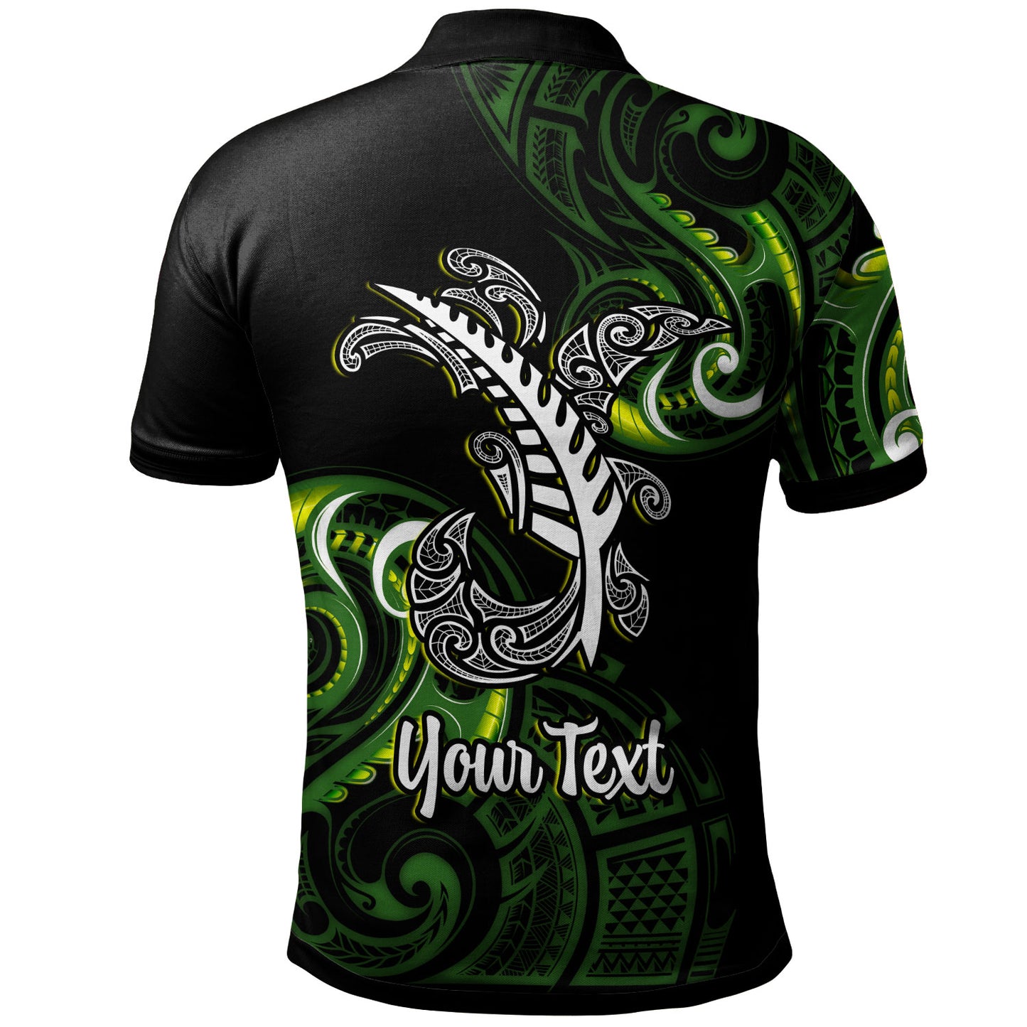 New Zealand Polo Shirt - Custom Aotearoa Silver Fern Maori Patterns
