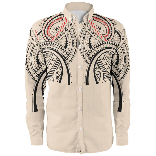 New Zealand Long Sleeve Shirt Season Maori Pattern