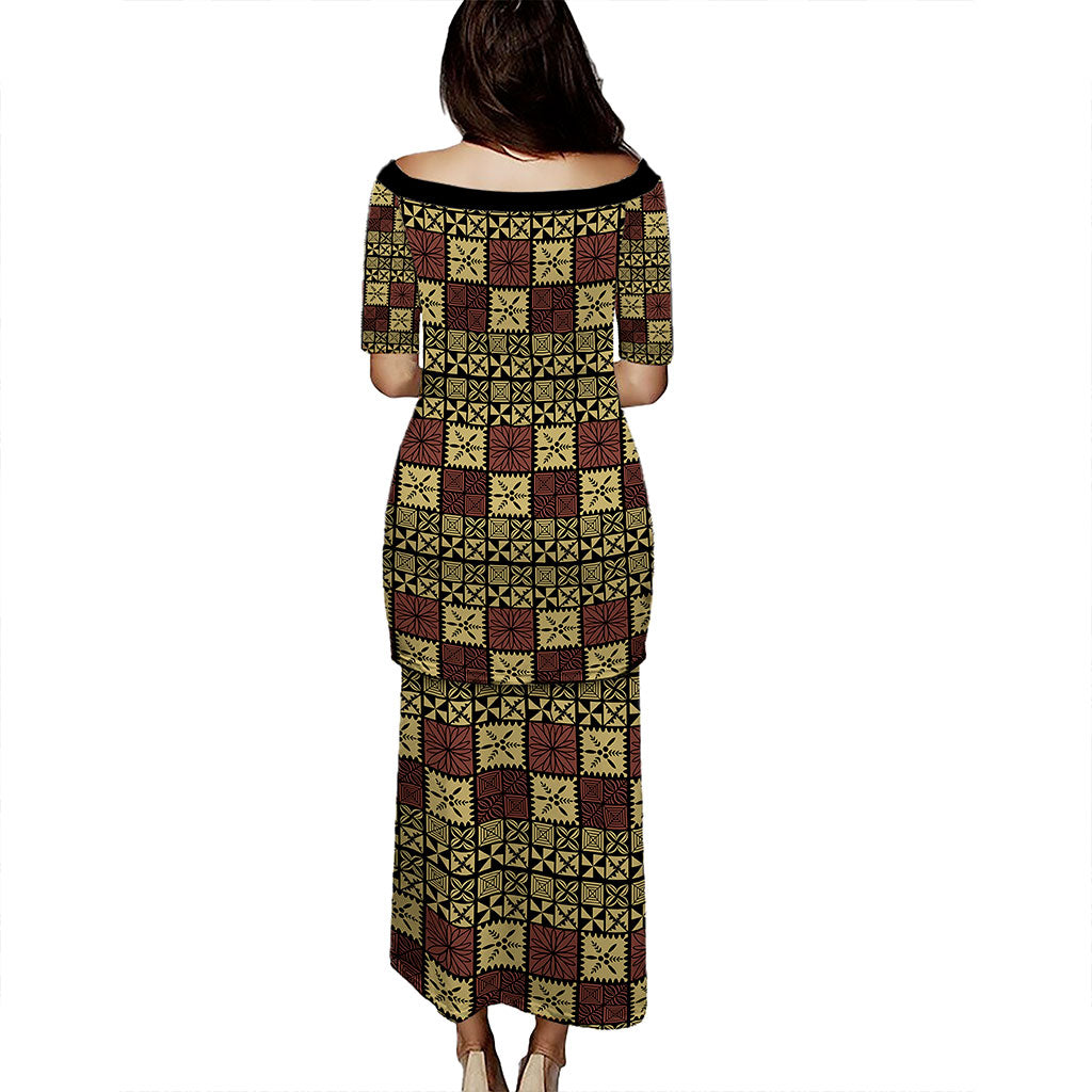 Tonga Puletasi Tapa Ngatu Design