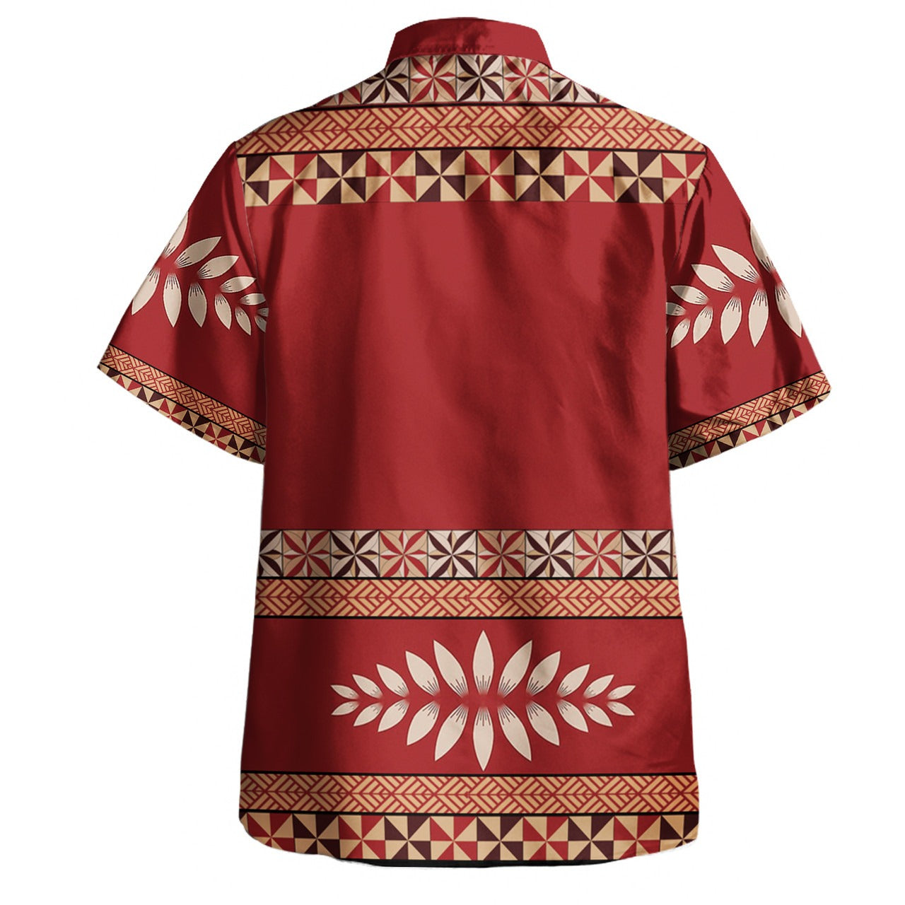 Tonga Combo Puletasi And Shirt Ngatu Design Pattern