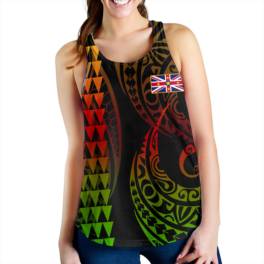 Niue Women Tank Kakau Style
