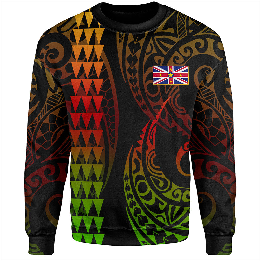 Niue Sweatshirt Kakau Style
