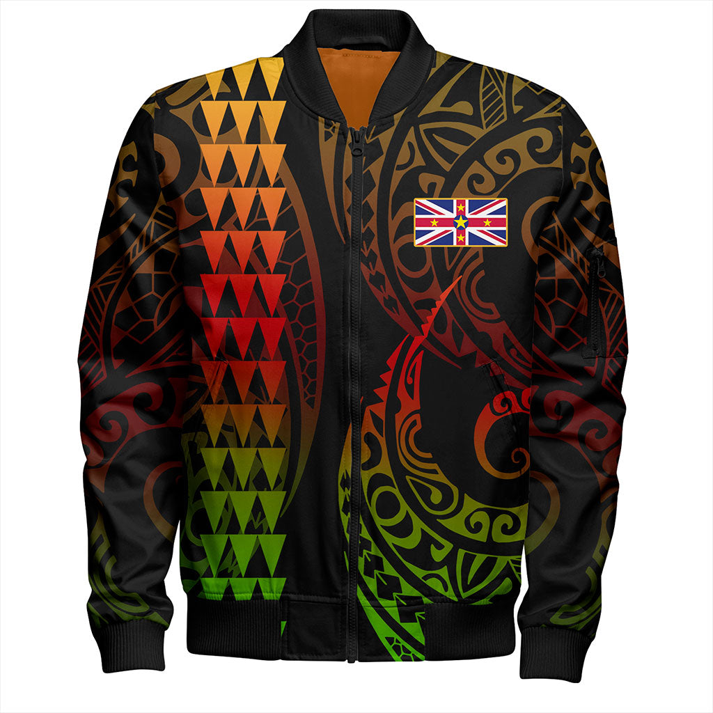 Niue Bomber Jacket Kakau Style