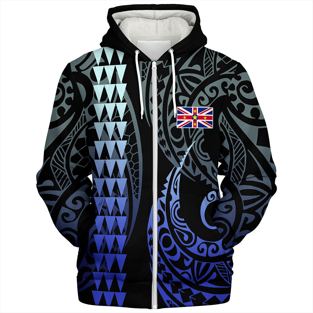 Niue Sherpa Hoodie Kakau Style