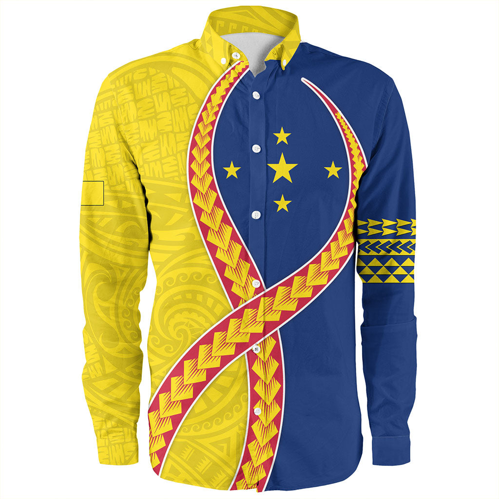 Niue Long Sleeve Shirt Tribal Polynesian In My Heart