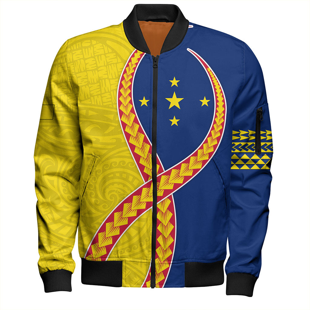 Niue Bomber Jacket Tribal Polynesian In My Heart
