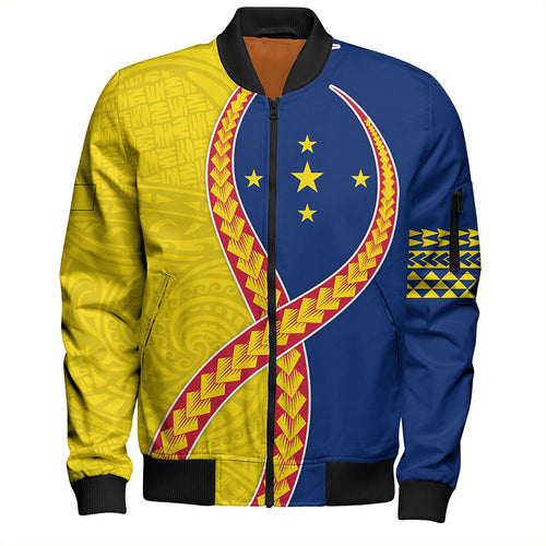 Niue Bomber Jacket Tribal Polynesian In My Heart