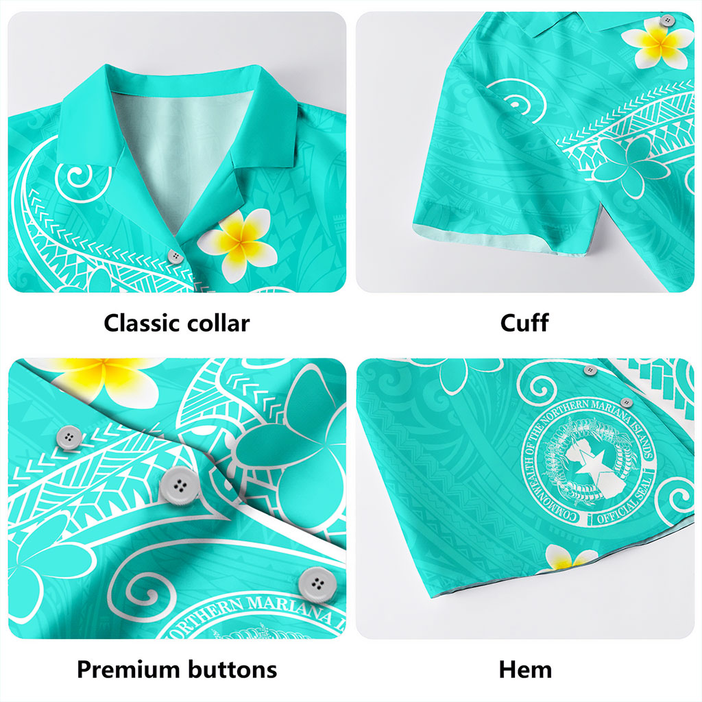 Northern Mariana Islands Hawaiian Shirt Polynesia Floral Tribal Ver.1