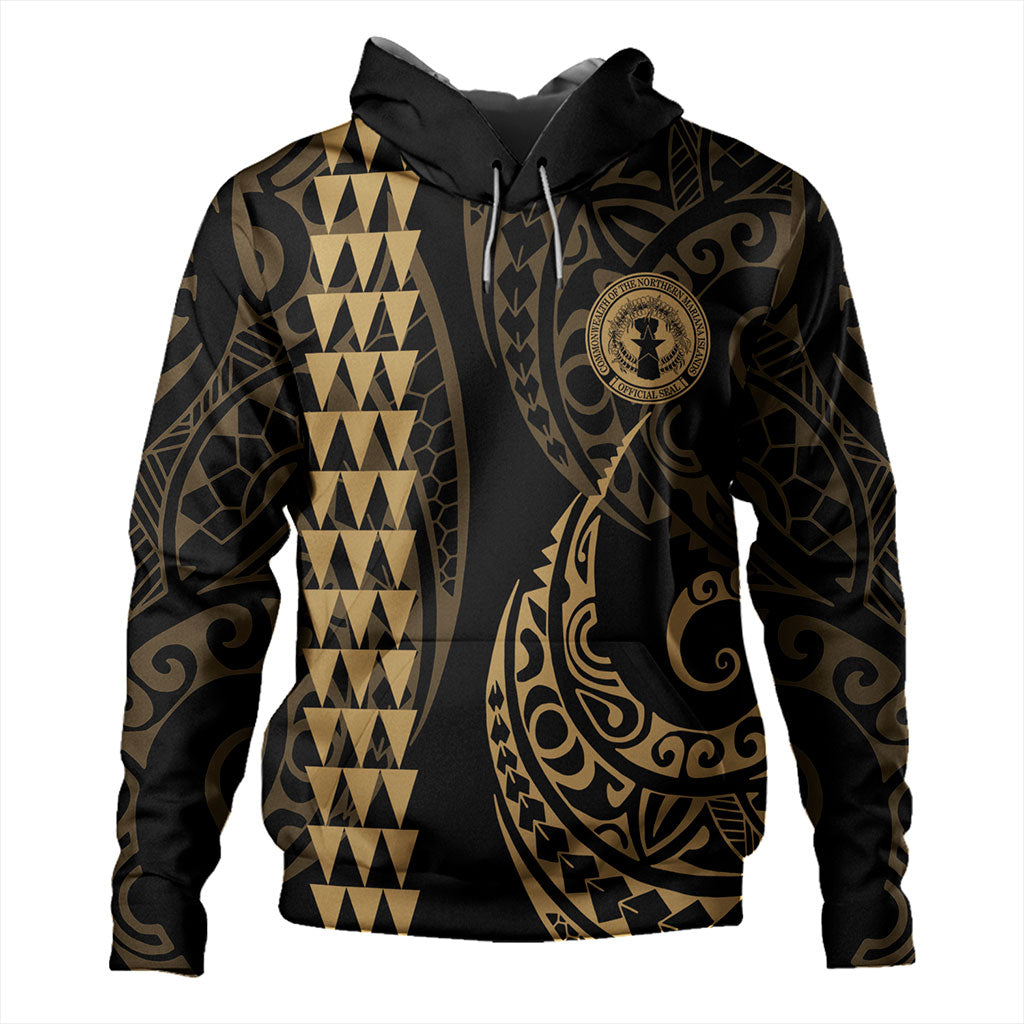 Northern Mariana Islands Hoodie Kakau Style Ver.1